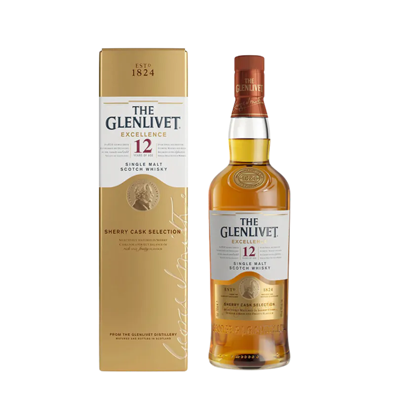 The Glenlivet 格兰利威 Whisky (Excellence) 12年单一麦芽威士忌 700ml